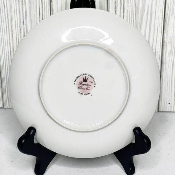 Vintage Royalton China Translucent Porcelain Plate‎ Pink Dogwood Floral Pastels - Picture 2 of 6